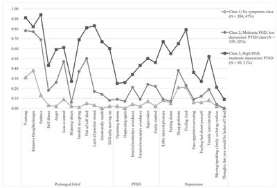 A Latent Class Analysis on Symptoms of Prolonged Grief, Post-Traumatic Stress, and Depression Following the Loss of a Loved One